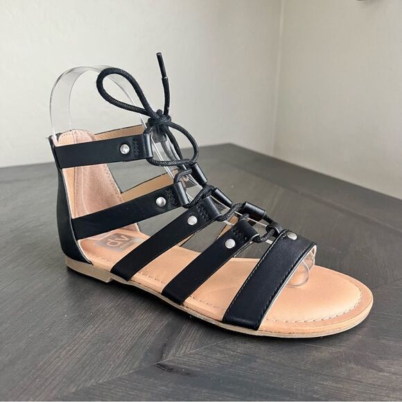 DOLCE VITA Girl’s Curse Gladiator Sandals in Black Size 1 NEW - Picture 5 of 16